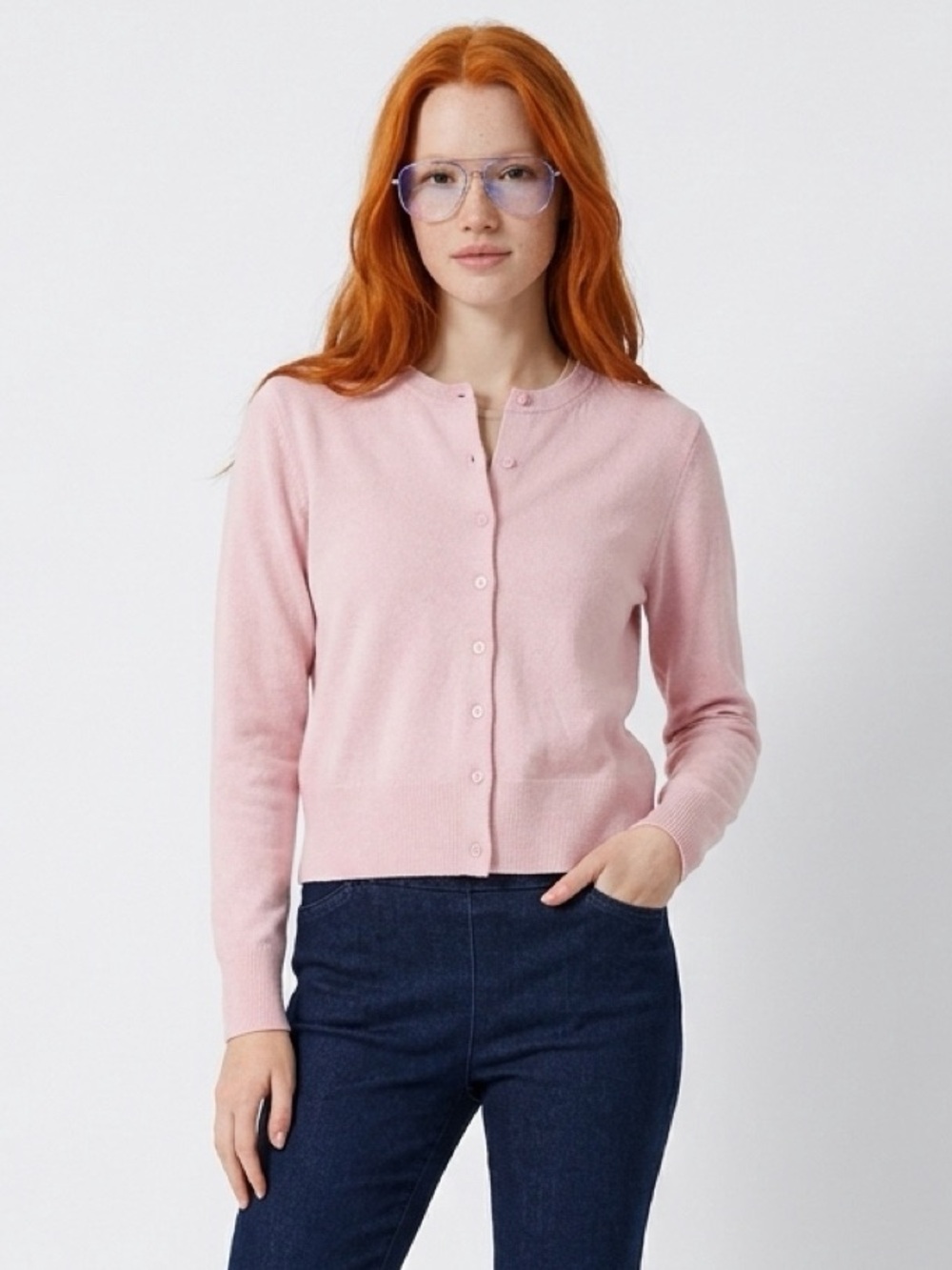 Croft & Barrow Extra Soft Classic Jackie Pink Cardigan Sweater NWT Size: Small